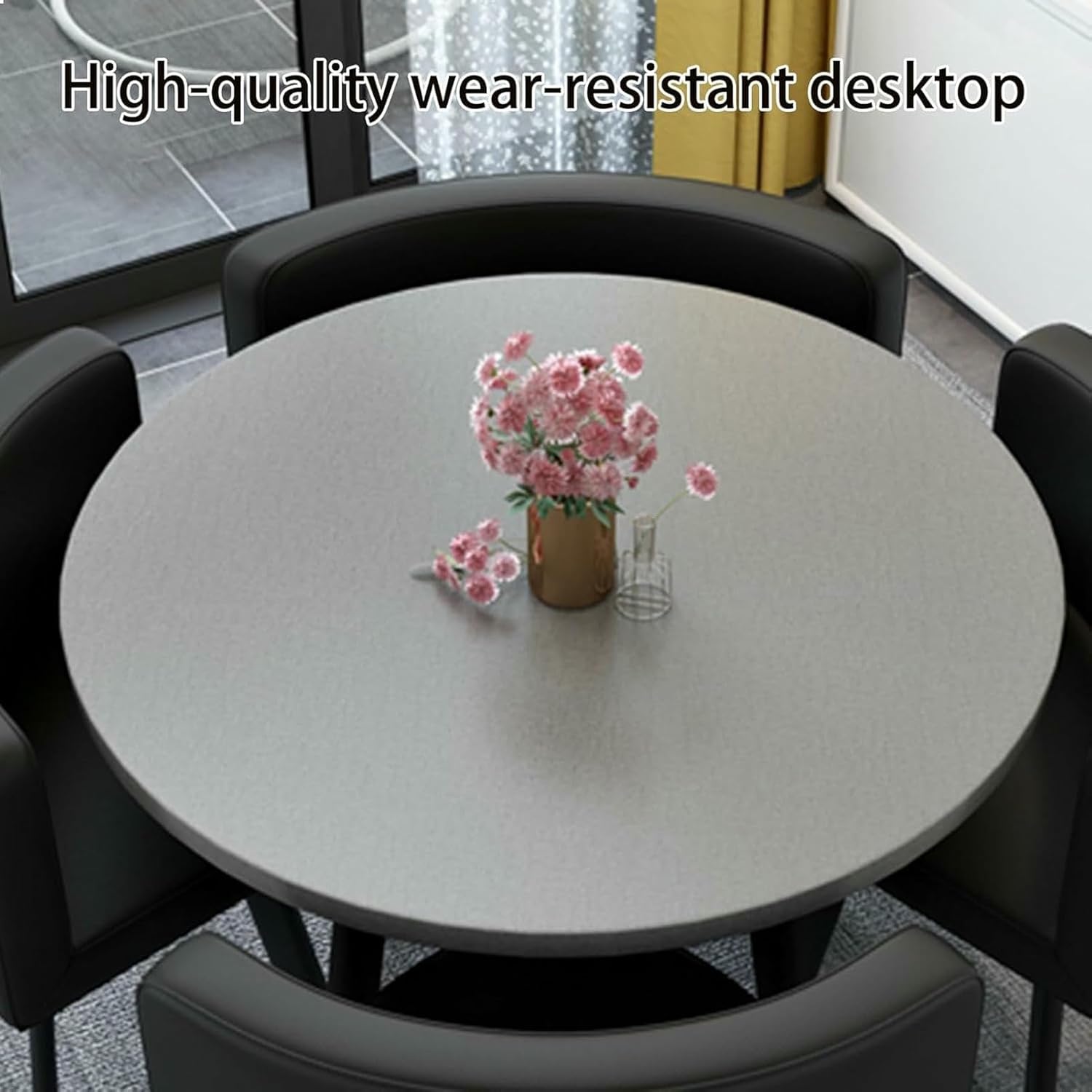 Coffee Table and Chair Set, Office Reception Room Club Table and Chair Set Reception Table and Chair Leisure Area Home Balcony Small Round Table