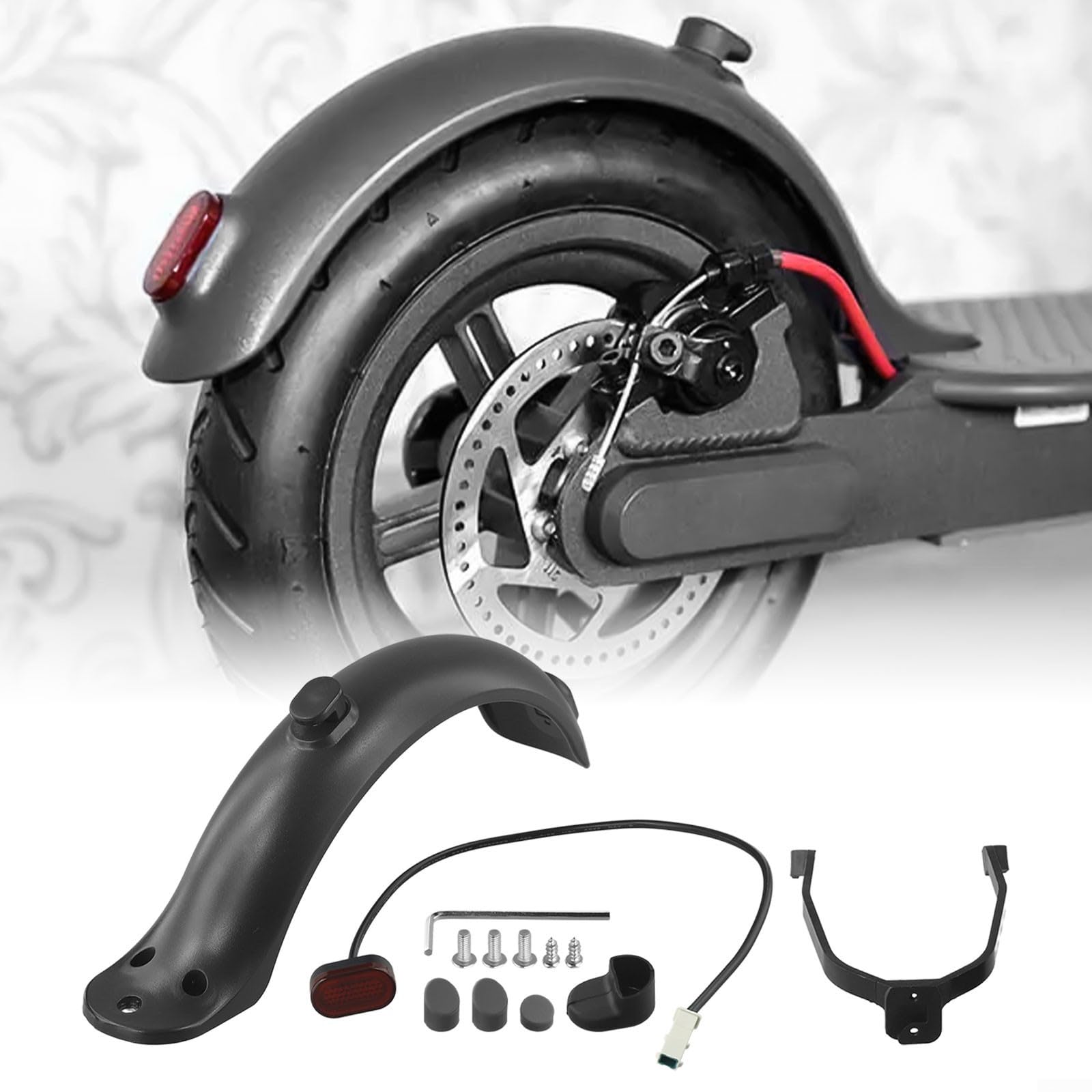 Set di ricambio per parafango scooter elettrico, con fanale posteriore per Xiaomi per M365, ad alta densità per kit parafango