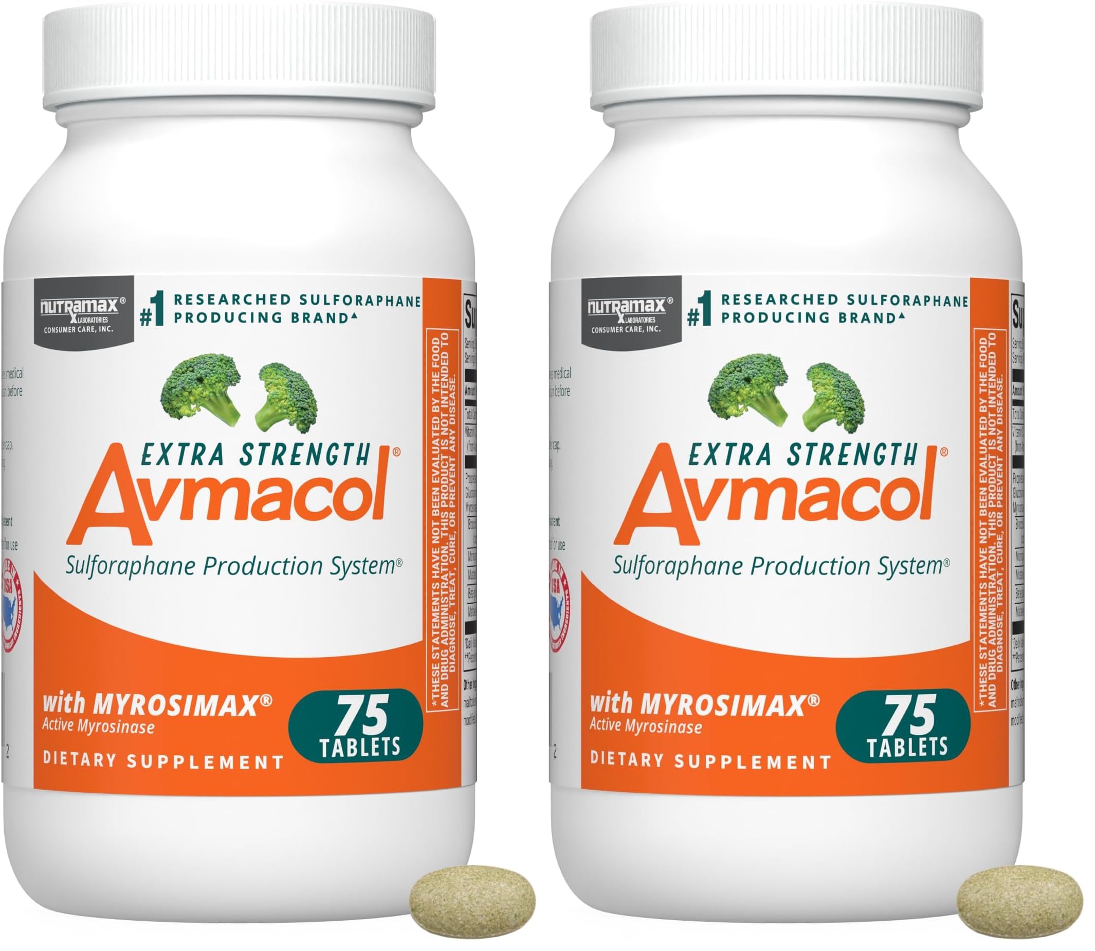 Nutramax Avmacol Extra Strength Sulforaphane Producing Supplement, 75 Tabs — Amazon image 11