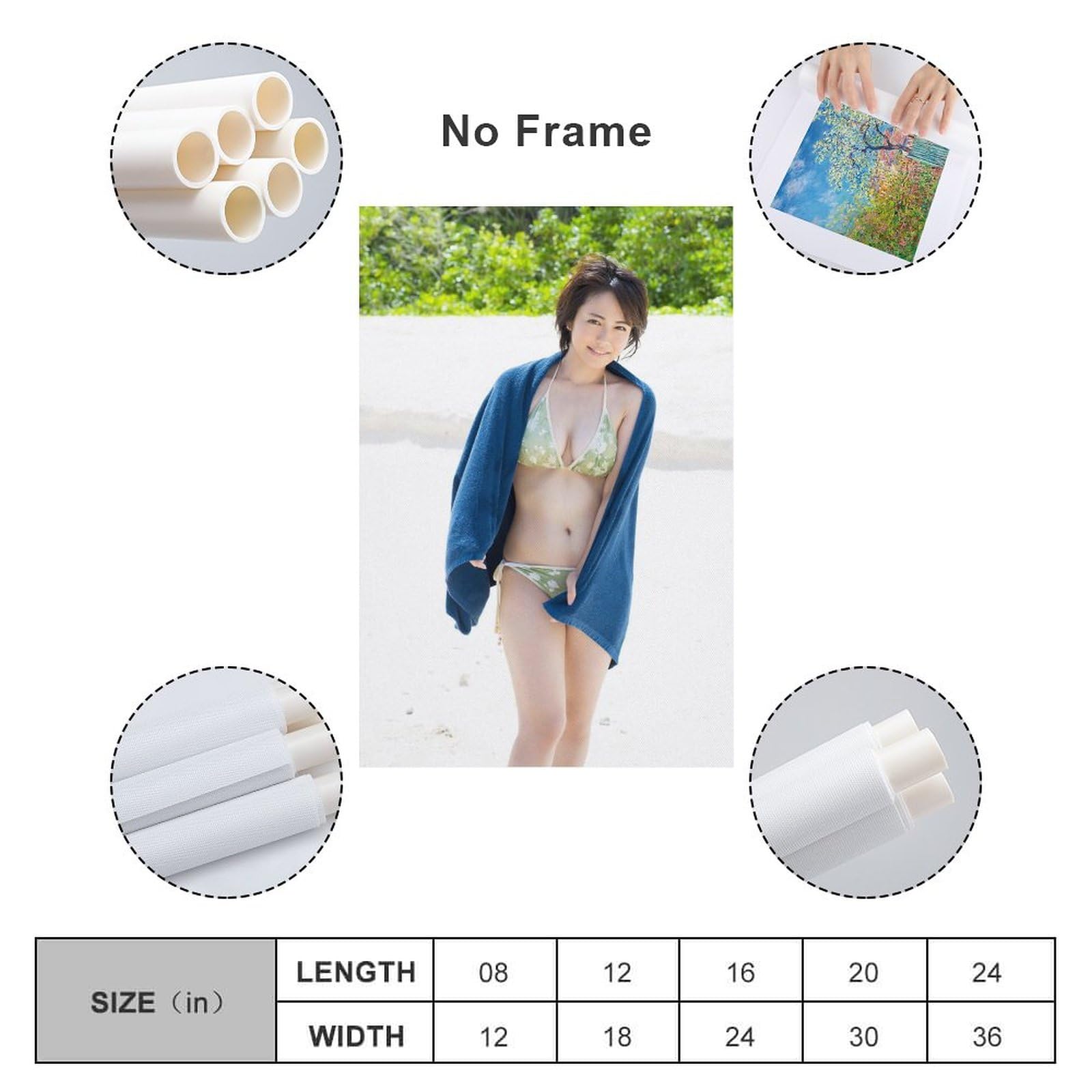 Amazon.co.jp: 磯山さやか水着かわいい写真セクシー (8) アートパネル