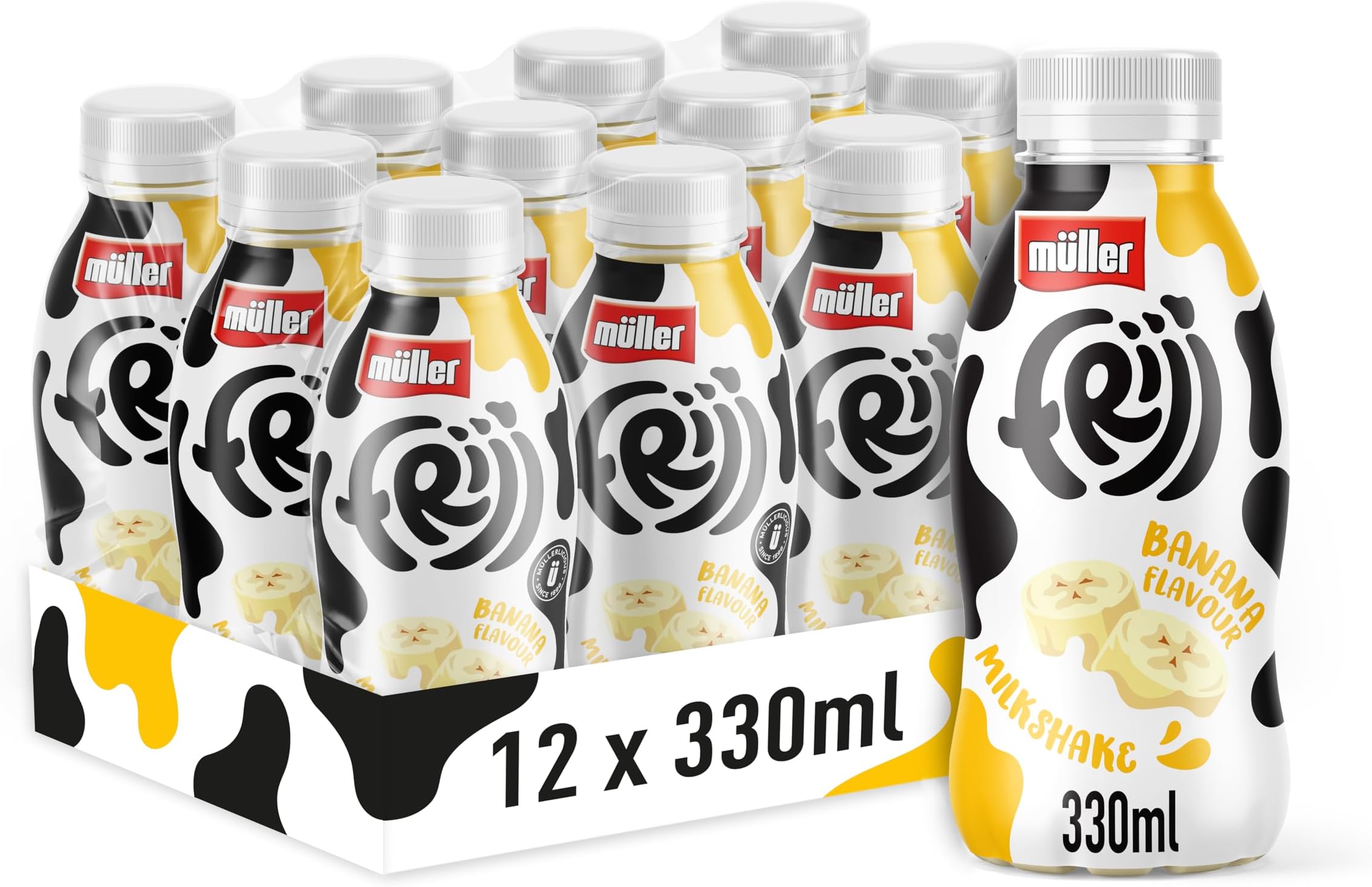 Muller FRijj Banana Milkshake 330ml (12 Pack)