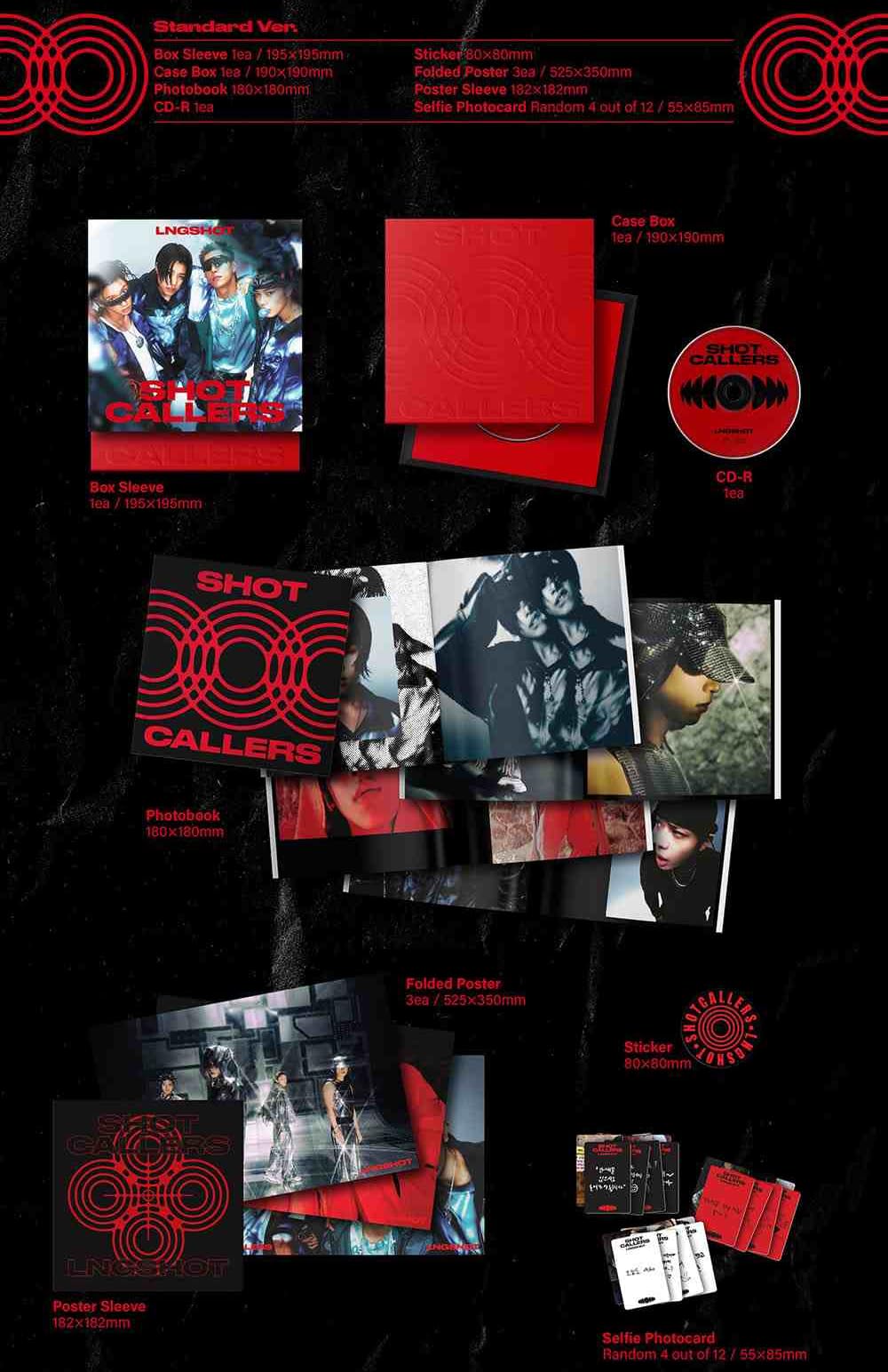Amazon.com: LNGSHOT SHOT CALLERS 1st EP Album [Standard Ver