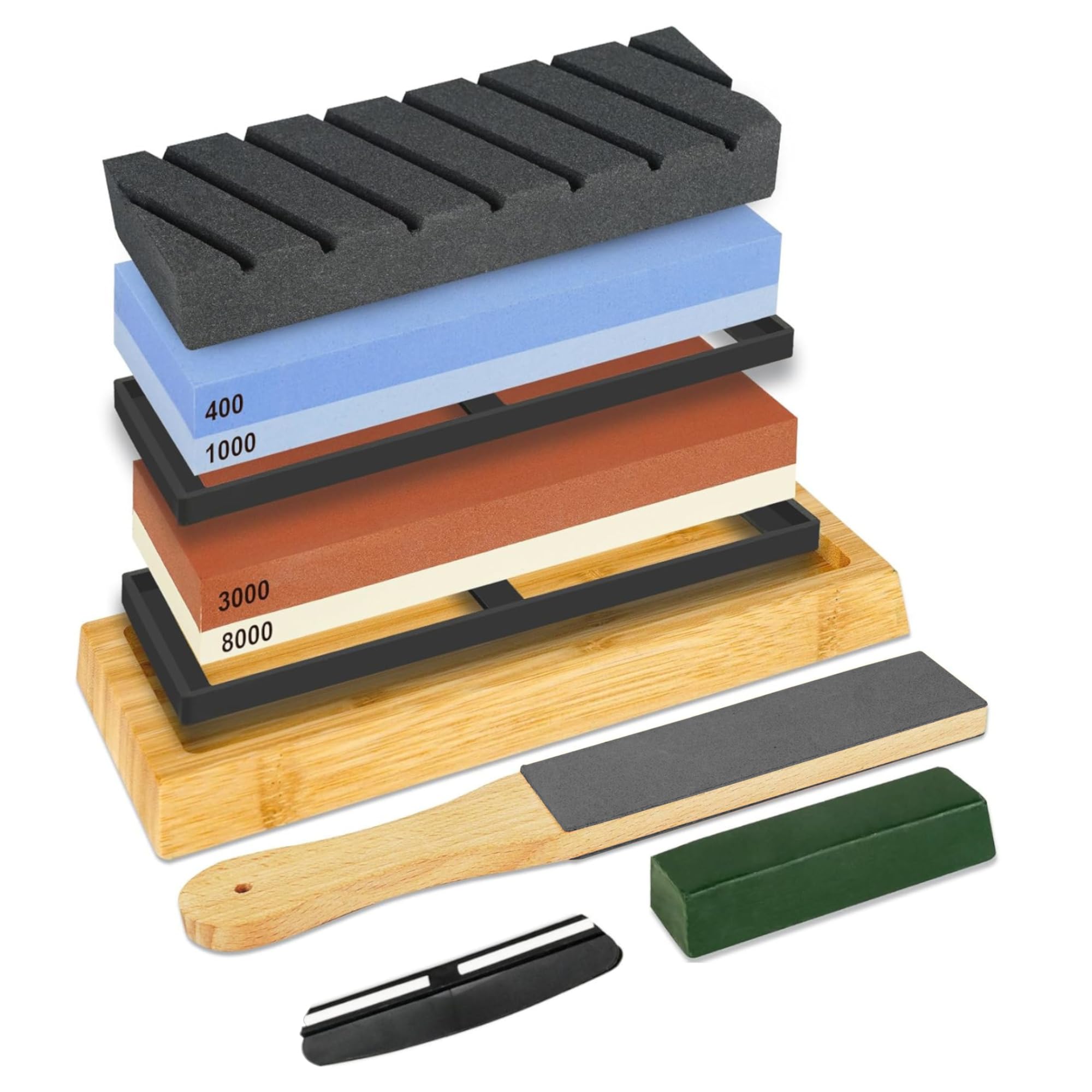 Amazon.co.jp: SUNDRY 砥石9点セット 両面砥石 荒砥ぎ(#400/#1000