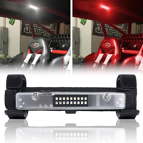 Miniatura 7 de Luz interior UTV LED Dome Light Universal Roll Bar Mount Luz interior LED Utility Roll Cage Luz para UTV Polaris RZR Can Am Pioneer Talon Kawasaki