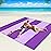 WIWIGO Beach Blanket Waterproof Sandproof Beach Mat 79 X 83/10\'x9\'for 2-8 Adults Quick Drying Outdoor Picnic Mat Beach Accessories for Travel, Camping, Hiking