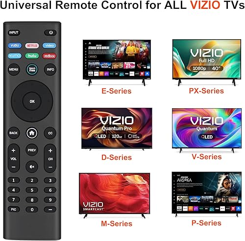 Miniatura 2 de Para reemplazo remoto de TV Vizio, control remoto universal para todos los televisores inteligentes Vizio sin voz, no necesita emparejamiento