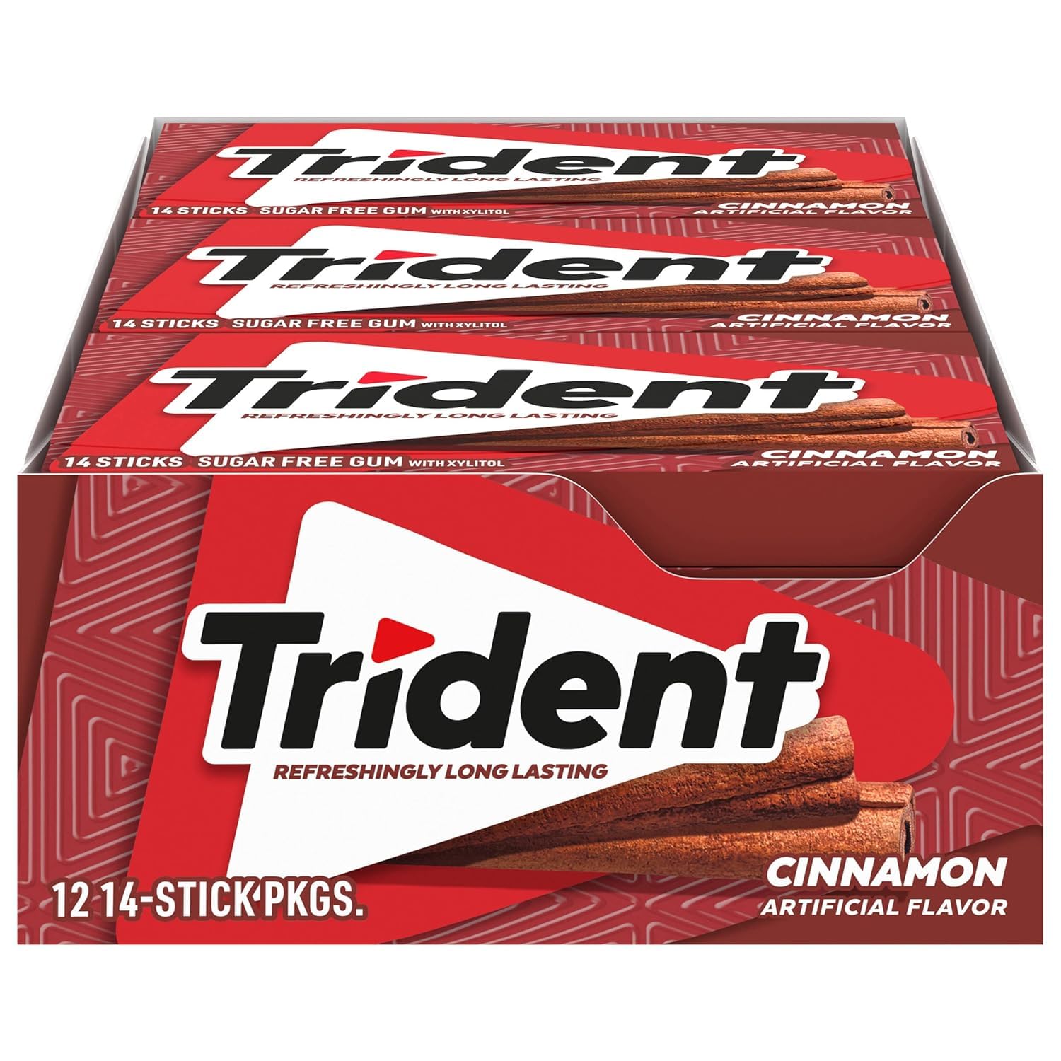 Trident Cinnamon Sugar Free Gum, 14 Sticks, 26 g, 12 Pack-image-44