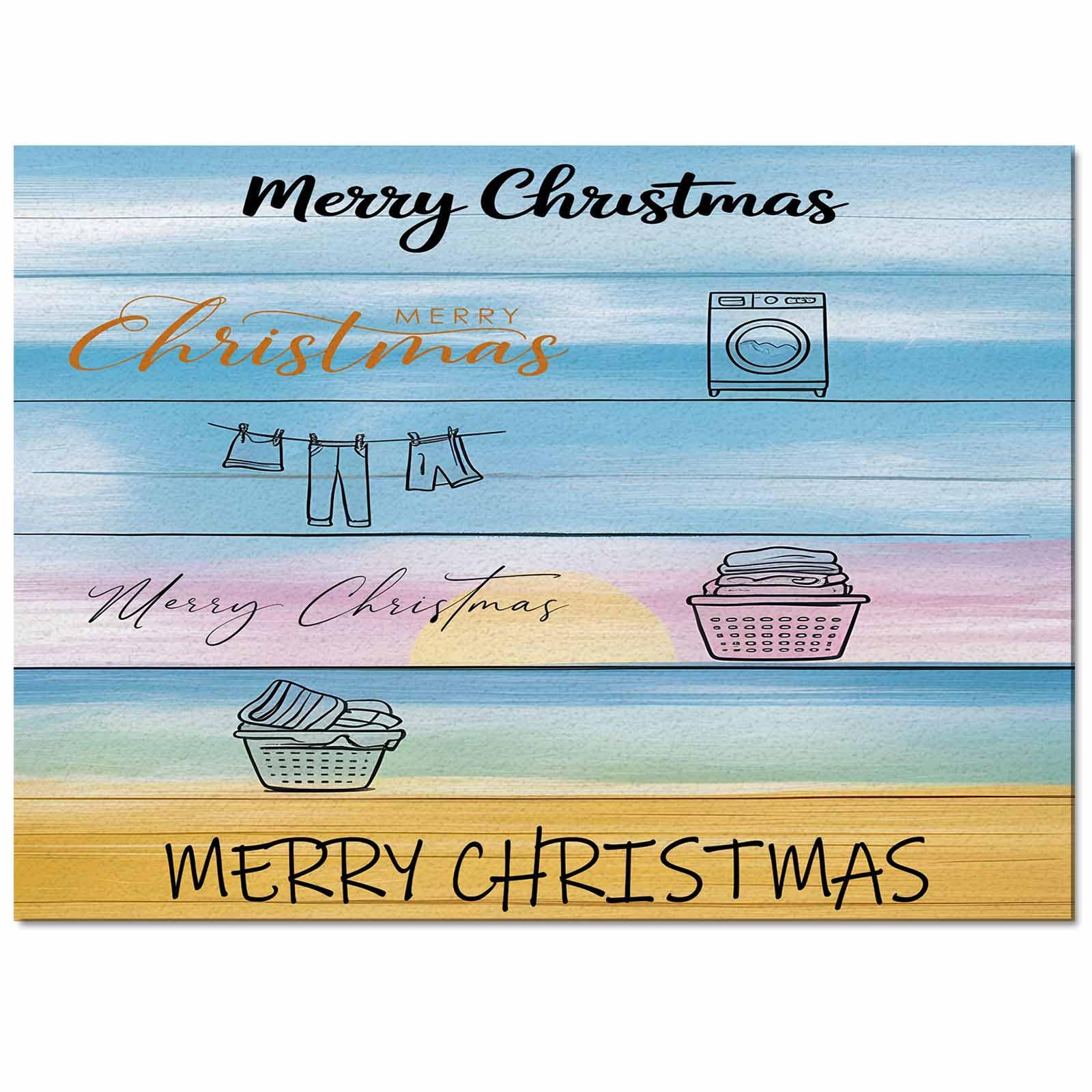 Home Carpet Non-Shedding Rug Pad Thick Area Rug Ocean Laundry Rules Vintage Wood Grain Floor Protection Mat for Living Room Bedroom Kitchen 60 x 82 Inch