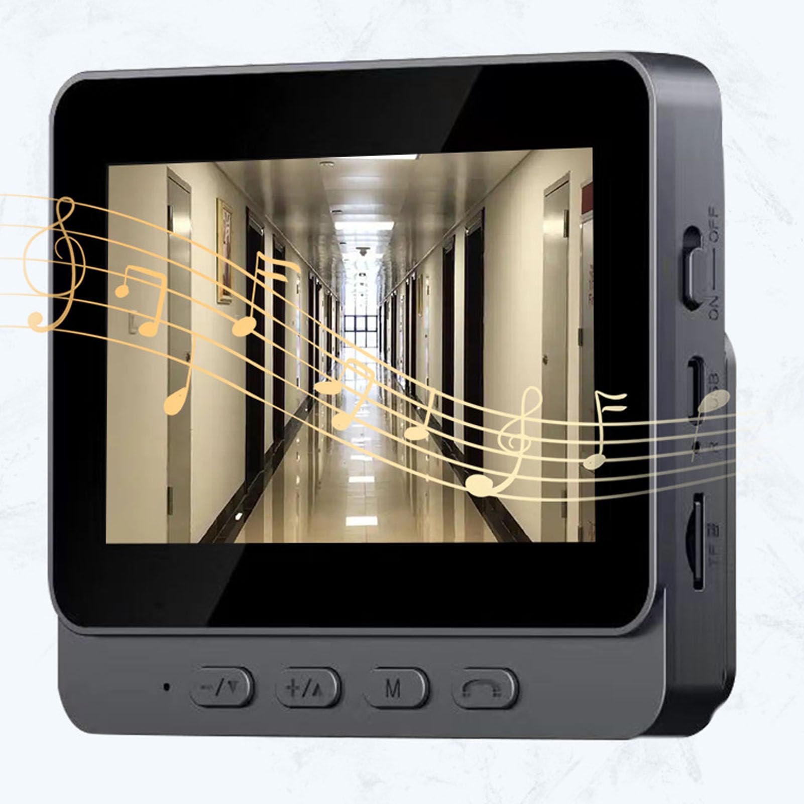 system Videocitofono Wi-Fi, system Videocitofono con Campanello Video con Schermo IPS da 4,3 Pollici con 6 Suonerie, system Videocitofono con Campanello Compatibile con Citofono