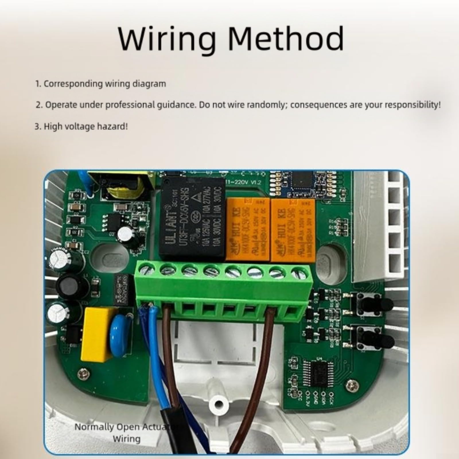 Termostato per caldaia senza fili con funzione di riscaldamento e raffreddamento, controllo vocale e accesso remoto tramite app Tuya Smart (con WiFi)