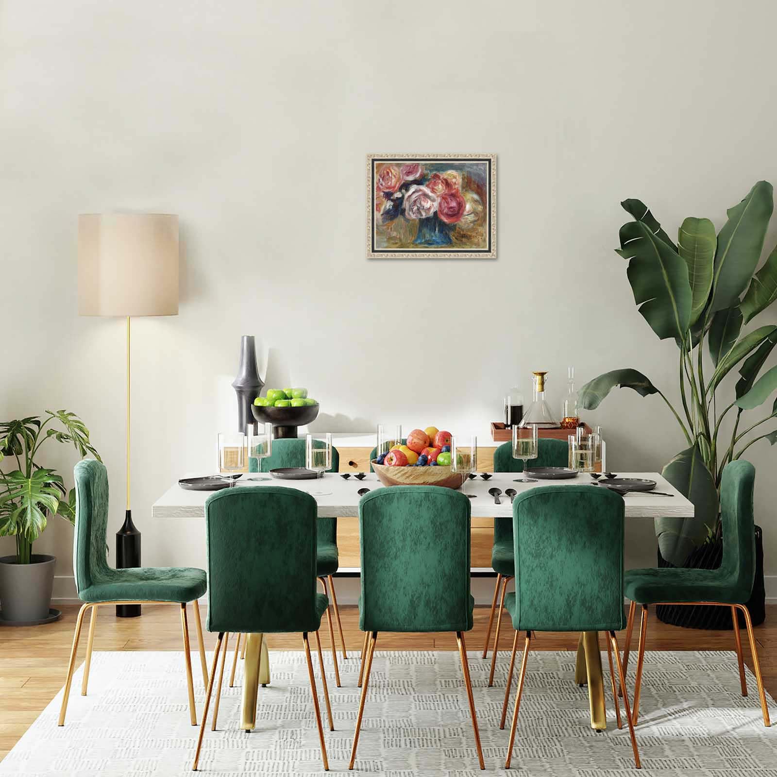 ピエール オーギュスト ルノワール 花瓶の花 薔薇 インテリア 額縁