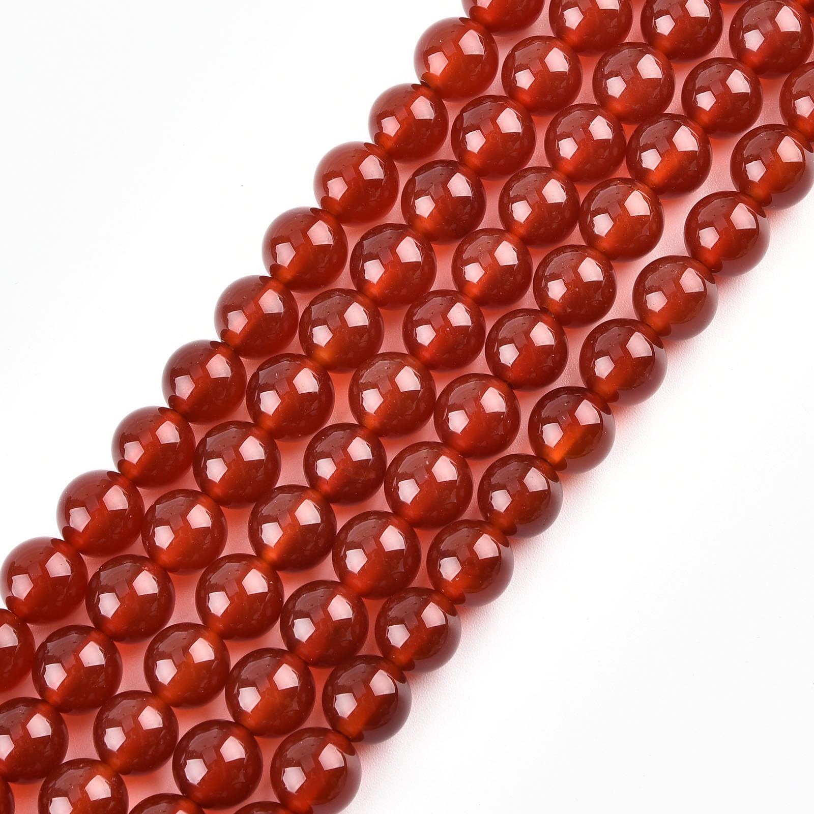 3mm Natural Carnelian Beads Round Gemstone Loose Beads for Jewellery Making (125-130pcs/strand) — image 1