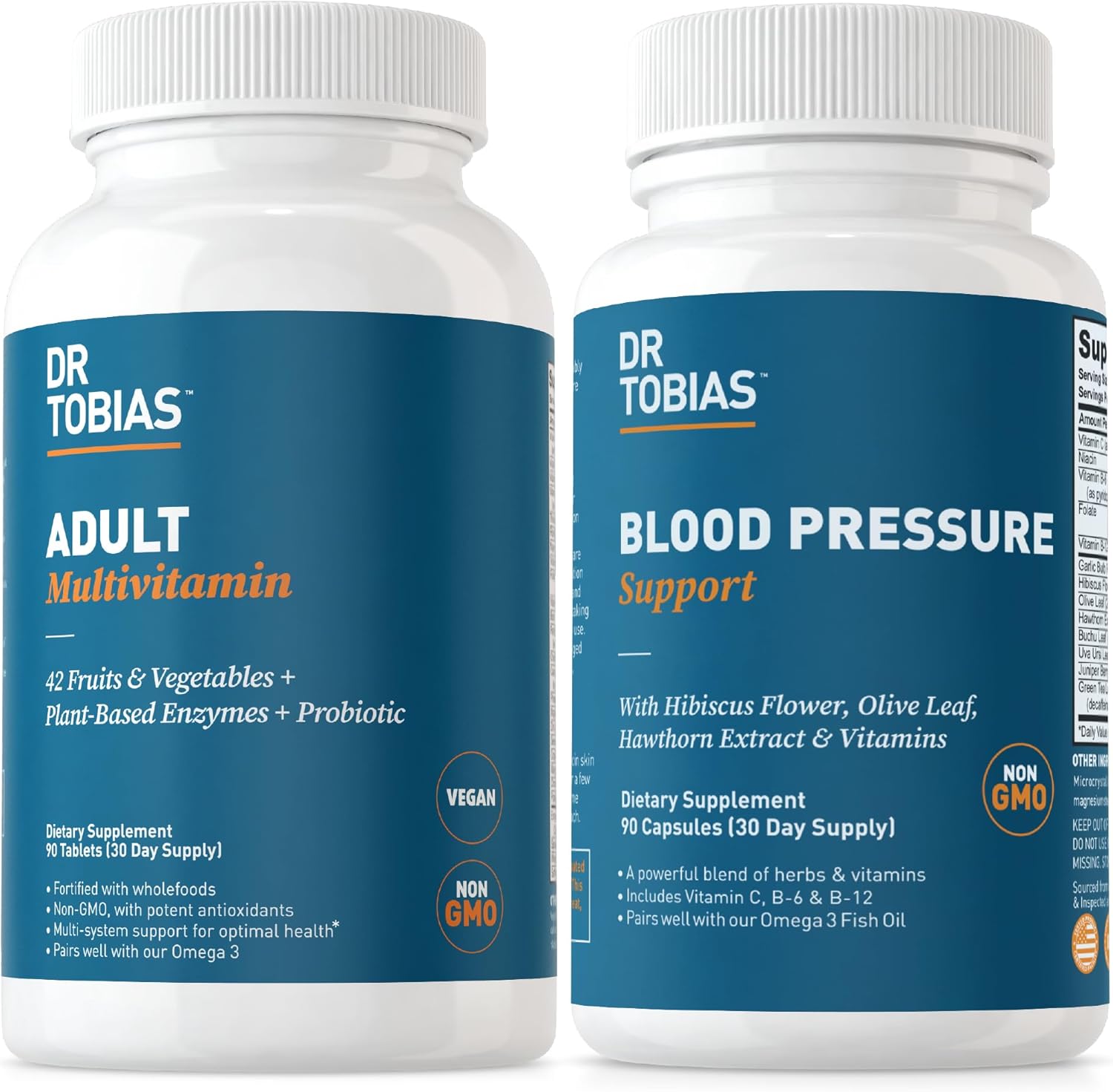 Dr. Tobias Adult Multivitamin & Blood Pressure Support for