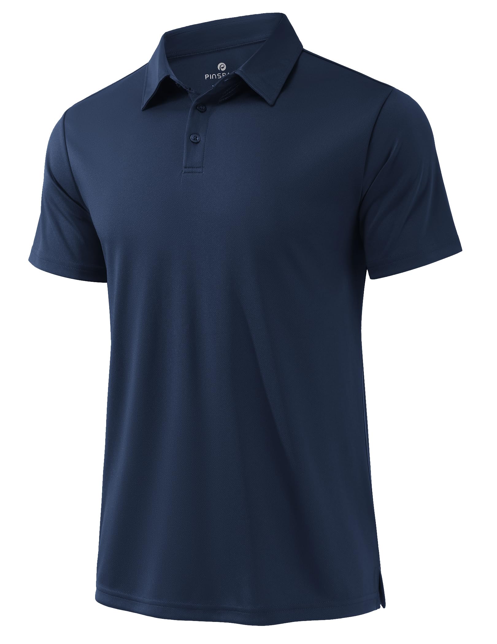 PINSPARK Mens Golf Shirt 3 Buttons Quick Dry Polo Shirts for Men Short Sleeve Casual Stylish Collared Polo Shirts — view 14