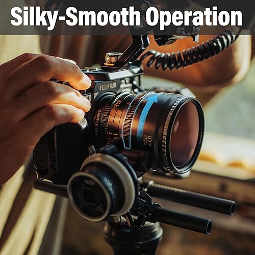 Miniatura 6 de SIRUI Night Walker - Lente Cine T1.2 S35 de 1.378 in, lente de enfoque manual de gran apertura (MS35E-G, montura E, gris metálico)