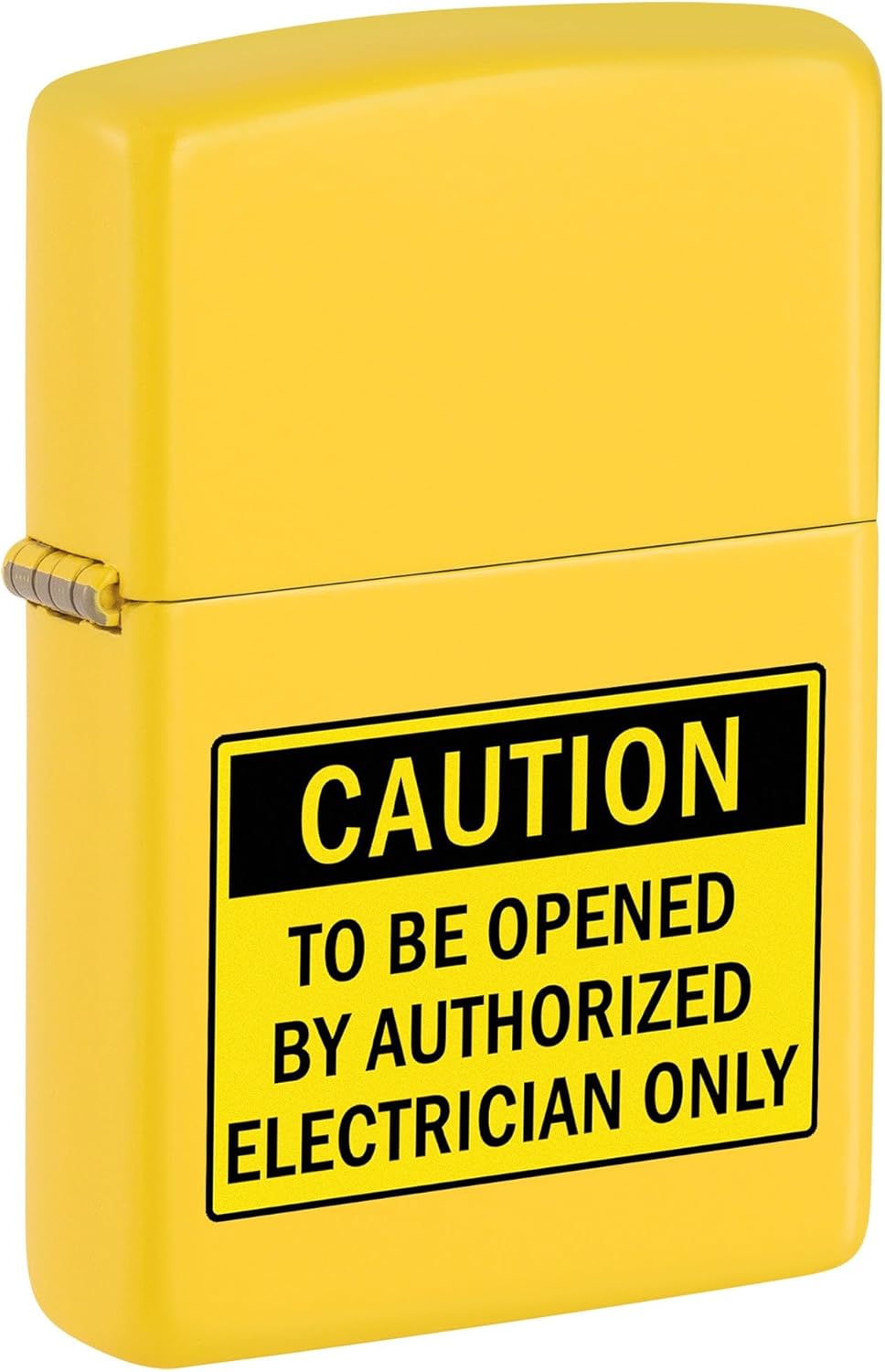 Zippoライター:電気パネル注意サイン-ひまわり 81711