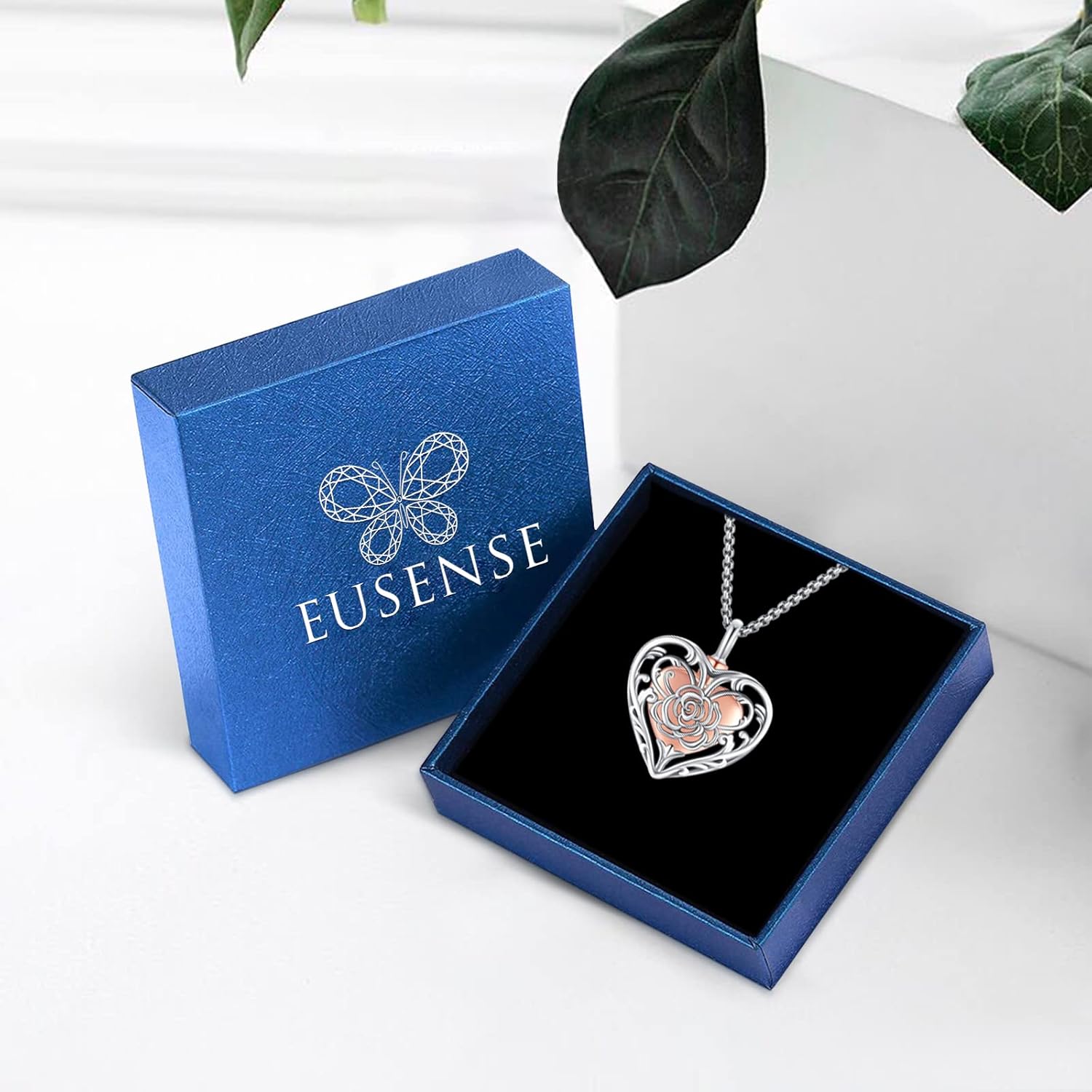 Eusense Cremation Jewelry for Ashes Urn Necklace to Put Ashes In 925 Sterling Silver Memorial Pendant Heart Urn Necklaces for Ashes Necklace for Women Men - Image 7
