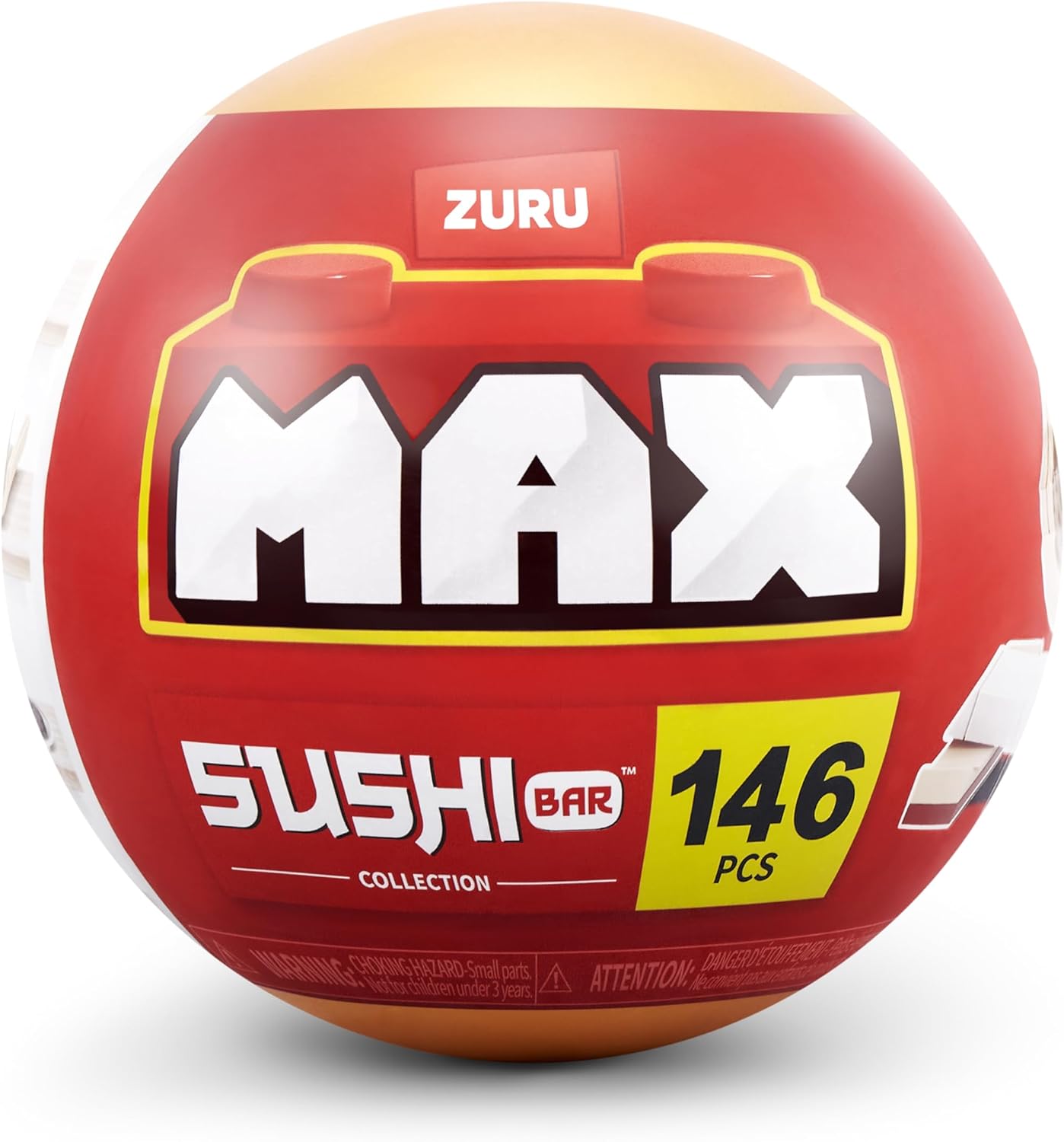 Assembled Max Build More sushi set featuring nigiri and maki on a serving tray with chopsticks