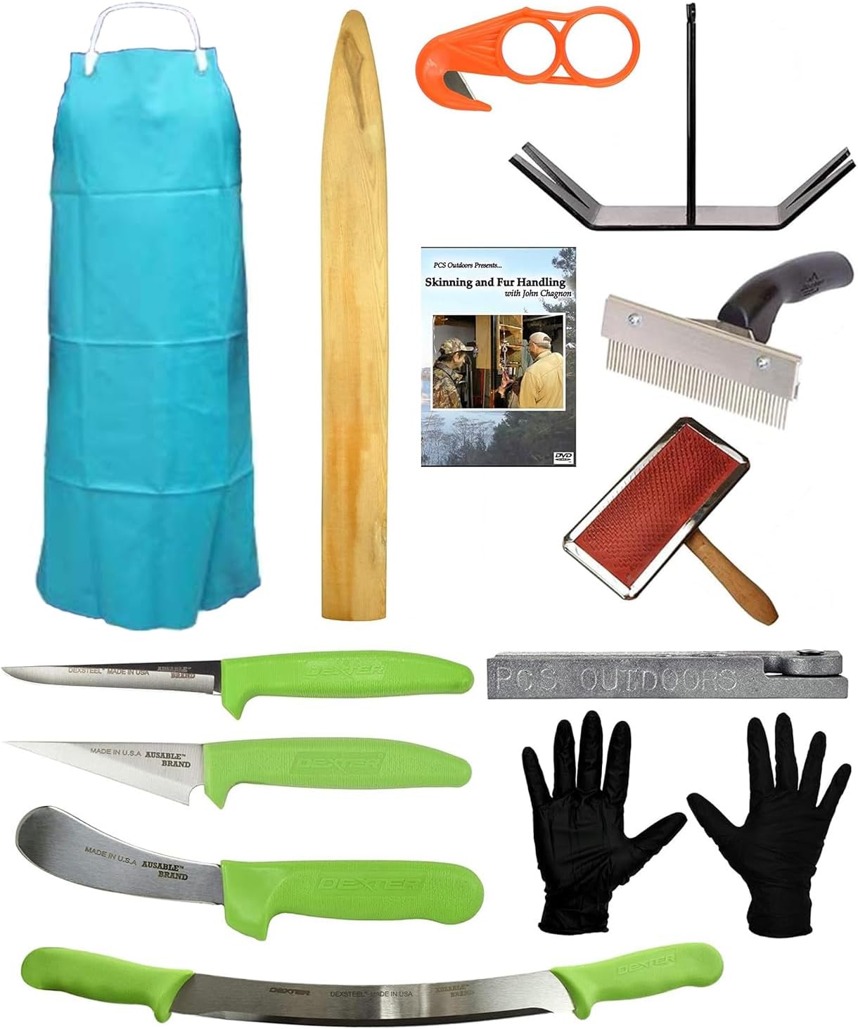 AuSable Brand All-in-One Deluxe Fleshing Beam Fur Handling Kit - Huge Savings