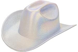 Beyoncé Renaissance Silver-Space-Holographic Cowgirl Hat