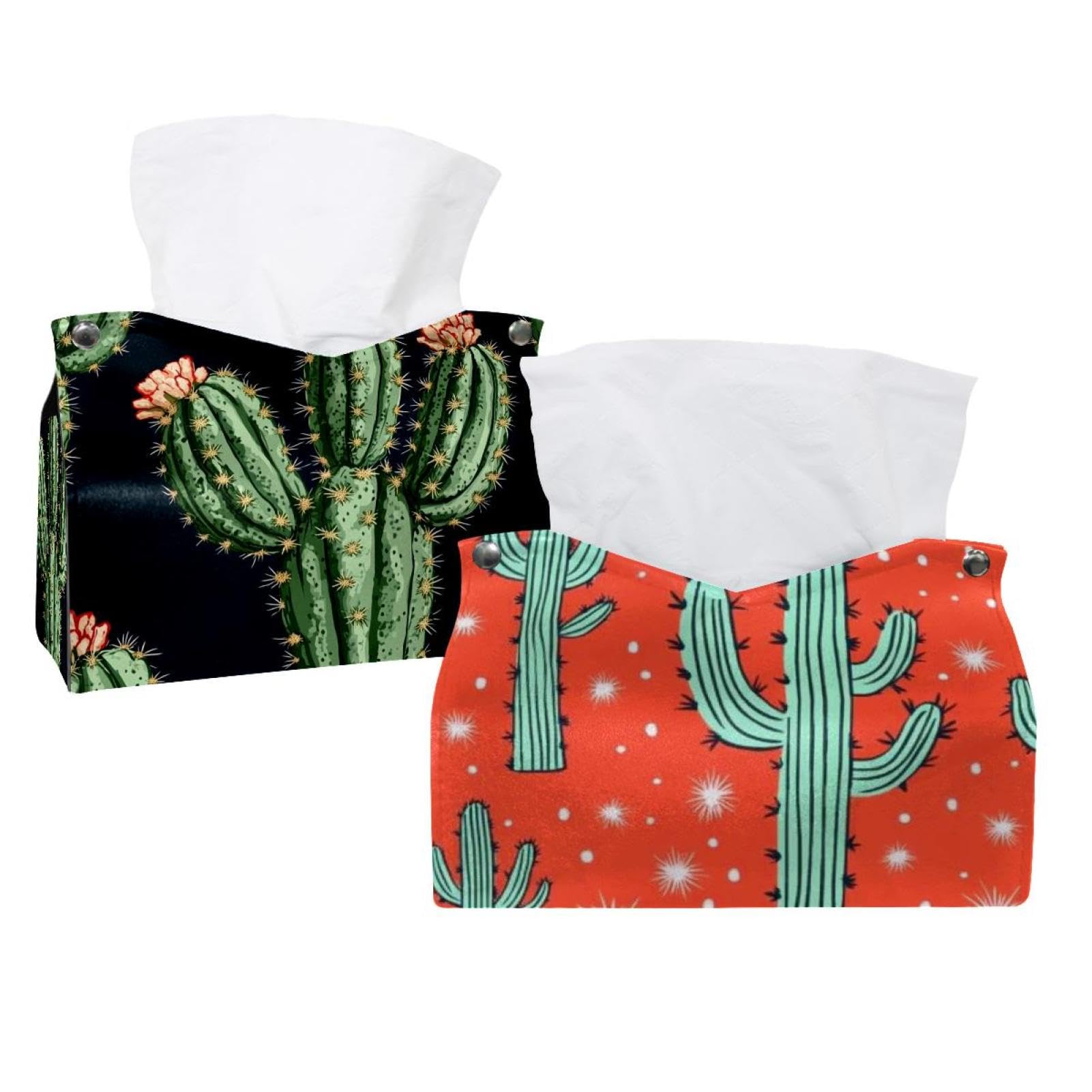 Boîte à mouchoirs cactus lot de 2 distributeurs Barth pour table et chambre