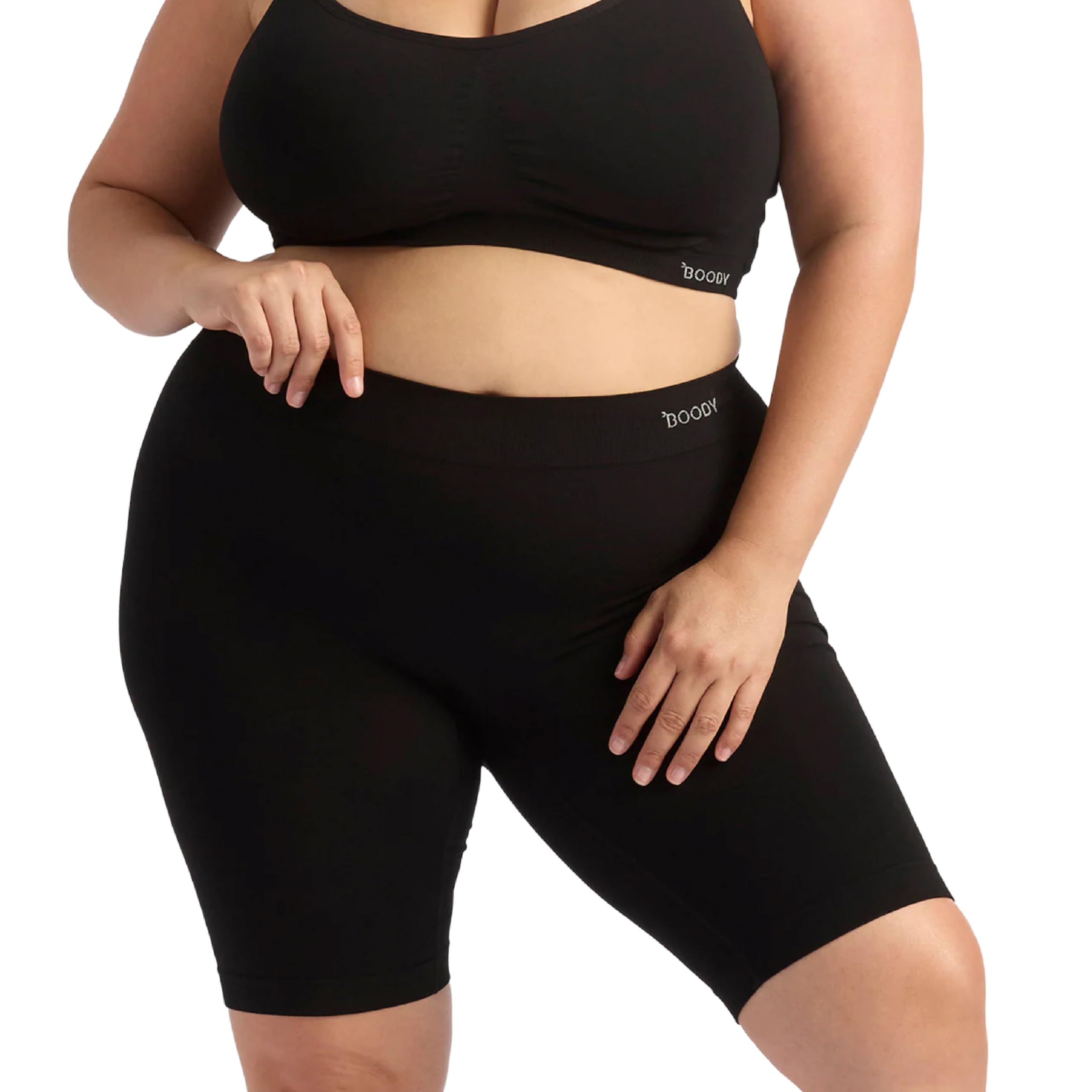 Boody Women's Black Seamfree Undershorts 10" - / 2XL