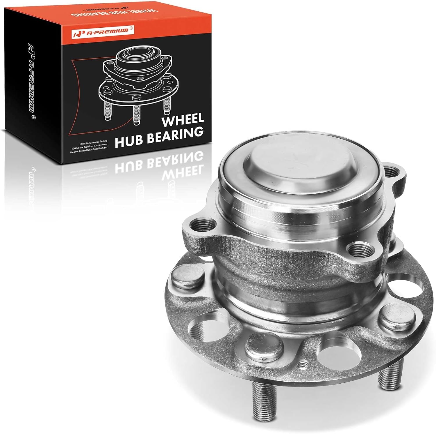 A-Premium Rear Wheel Bearing and Hub Assembly with 5-Lug Compatible with Honda Accord 2014-2020