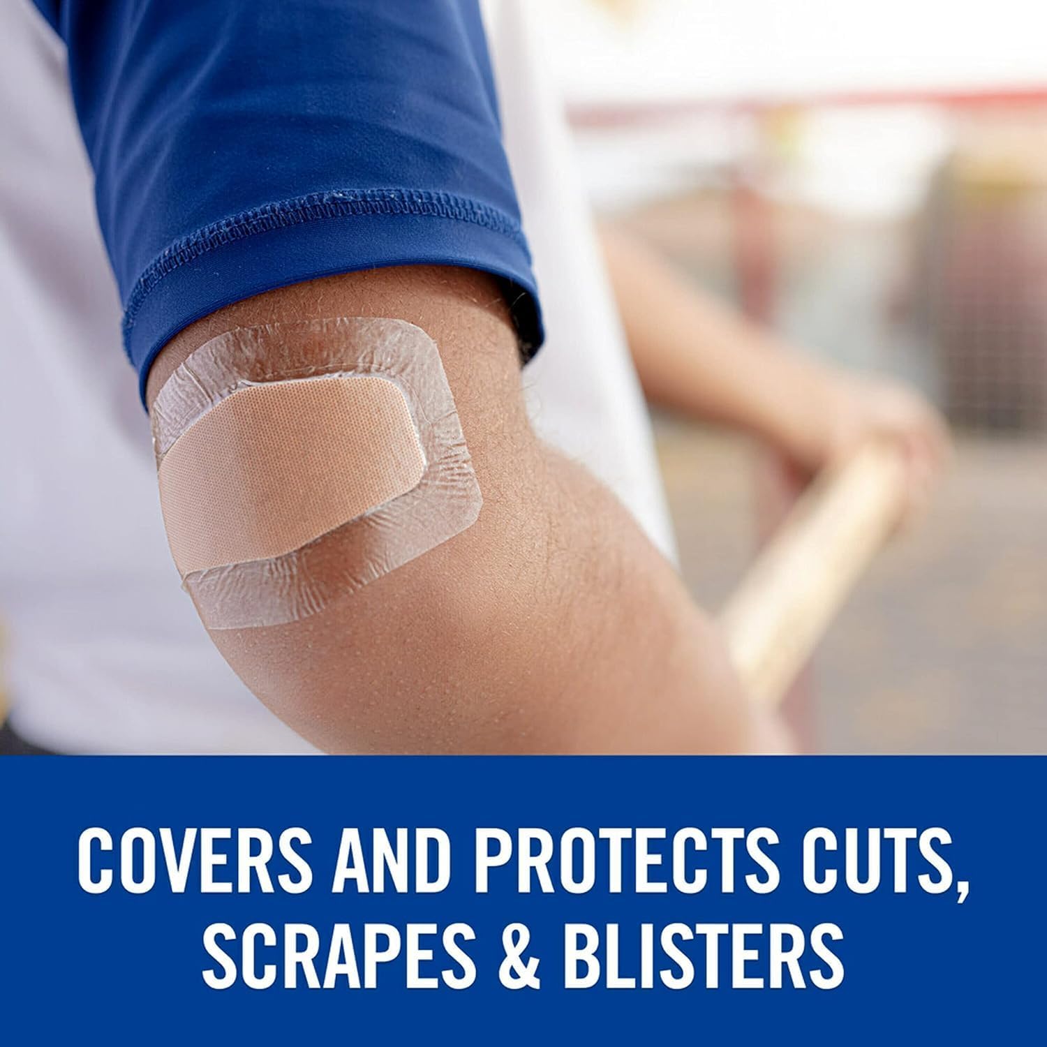 Nexcare Waterproof Stays On Bandage, Knee and Elbow, 8 Bandages Per Box (11 Pack)