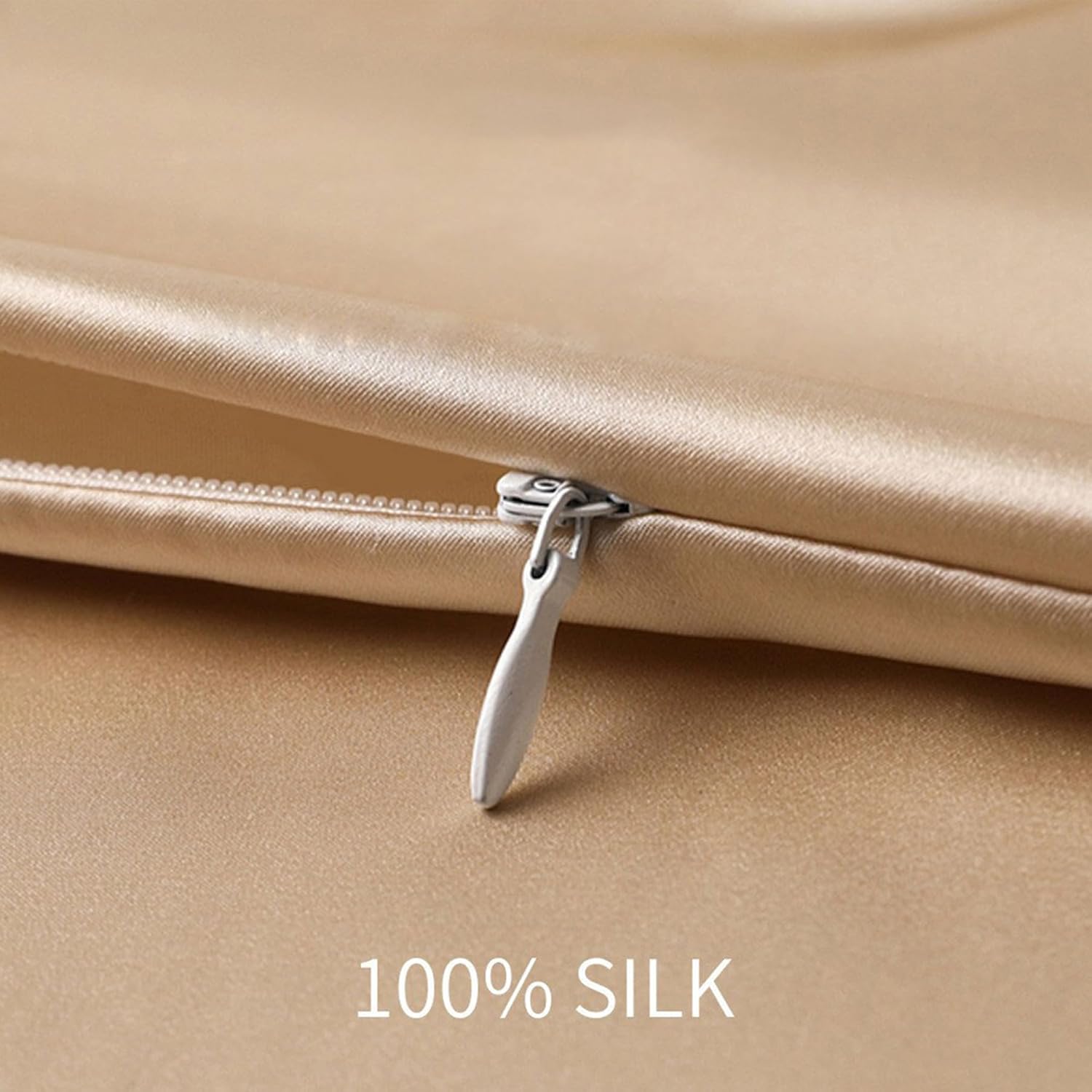 Mulberry Silk On Both Sides 16mm Silk Pillowcase for Hair and Skin Hidden Zipper (Black, King (20"X36") (1Pack))