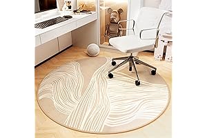 Round Office Chair Mat for Hardwood Floor - Cute Chair Mat for...