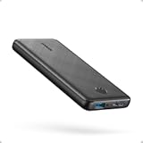 Power Bank(PowerCore 10K), Compact Travel-Ready 10,000mAh Battery Pack with PowerIQ Charging Technology, 5V/3A High-Speed Charging for iPhone, iPad,and More(USB-C Input and Output(Black), 1pack)