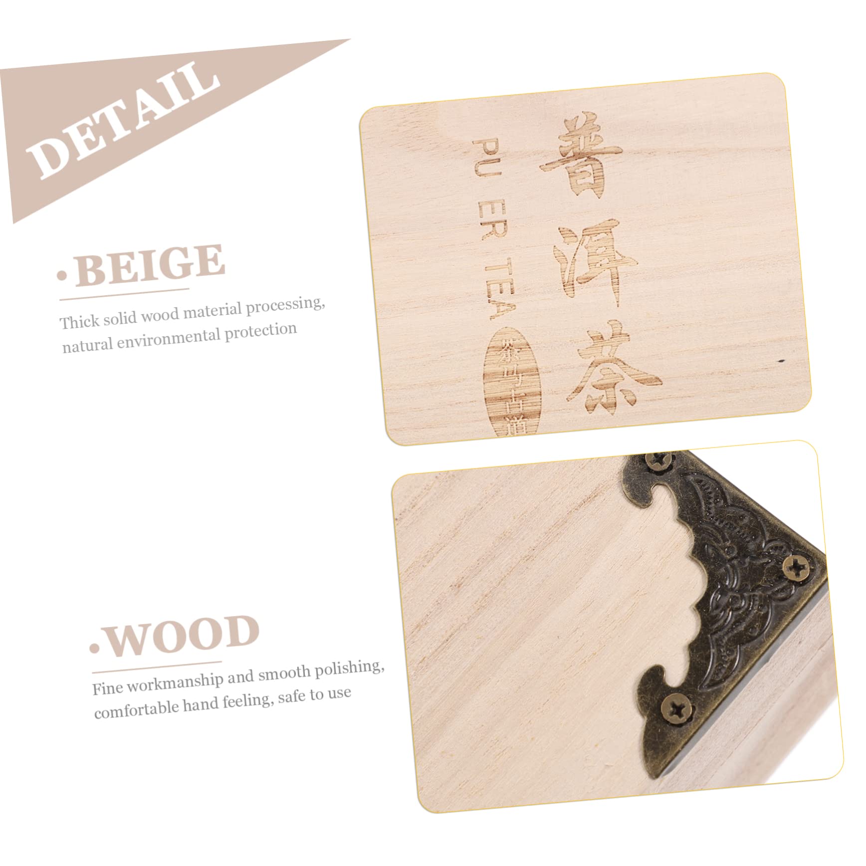 HAKIDZEL 1PC Practical Multi Purpose Tea Box Elegant PU Tea Cake Storage Box with Fine Polishing Smooth Finish Unique Design