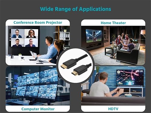 Miniatura 7 de Monoprice Cable HDMI de alta velocidad Ultra 8K de alta velocidad, 8 pies, color negro, 48 Gbps, 8K a 60 Hz, HDR dinámico, eARC, serie DynamicView