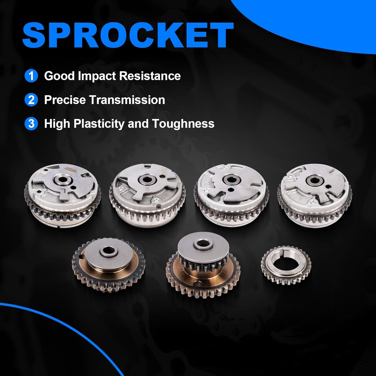 9-0753S Timing Chain Kit with VVT Sprocket, Fit for 2007-2016 Chevy Traverse/Camaro/Equinox, GMC Acadia, Cadillac CTS/SRX/STS, Buick Enclave/Lacrosse 3.0L 3.6L Engines