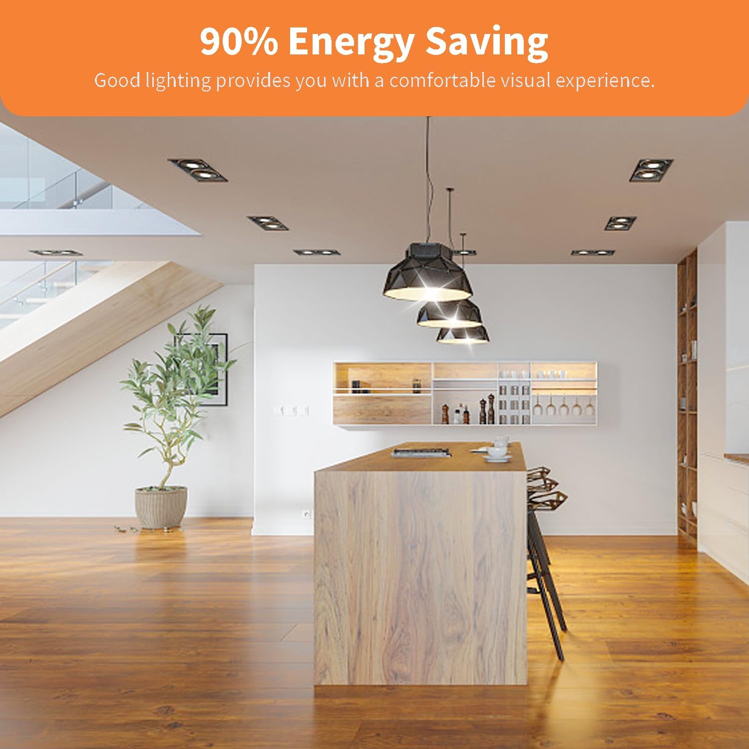 A19 LED Light Bulbs 9W,（ 2 Pack ） 60 Watt Equivalent Soft White 2700K with E26 Base,800 Lumens Non-Dimmable Warm White LED Bulbs,25000 Hours, Ideal for Bedroom Living Room