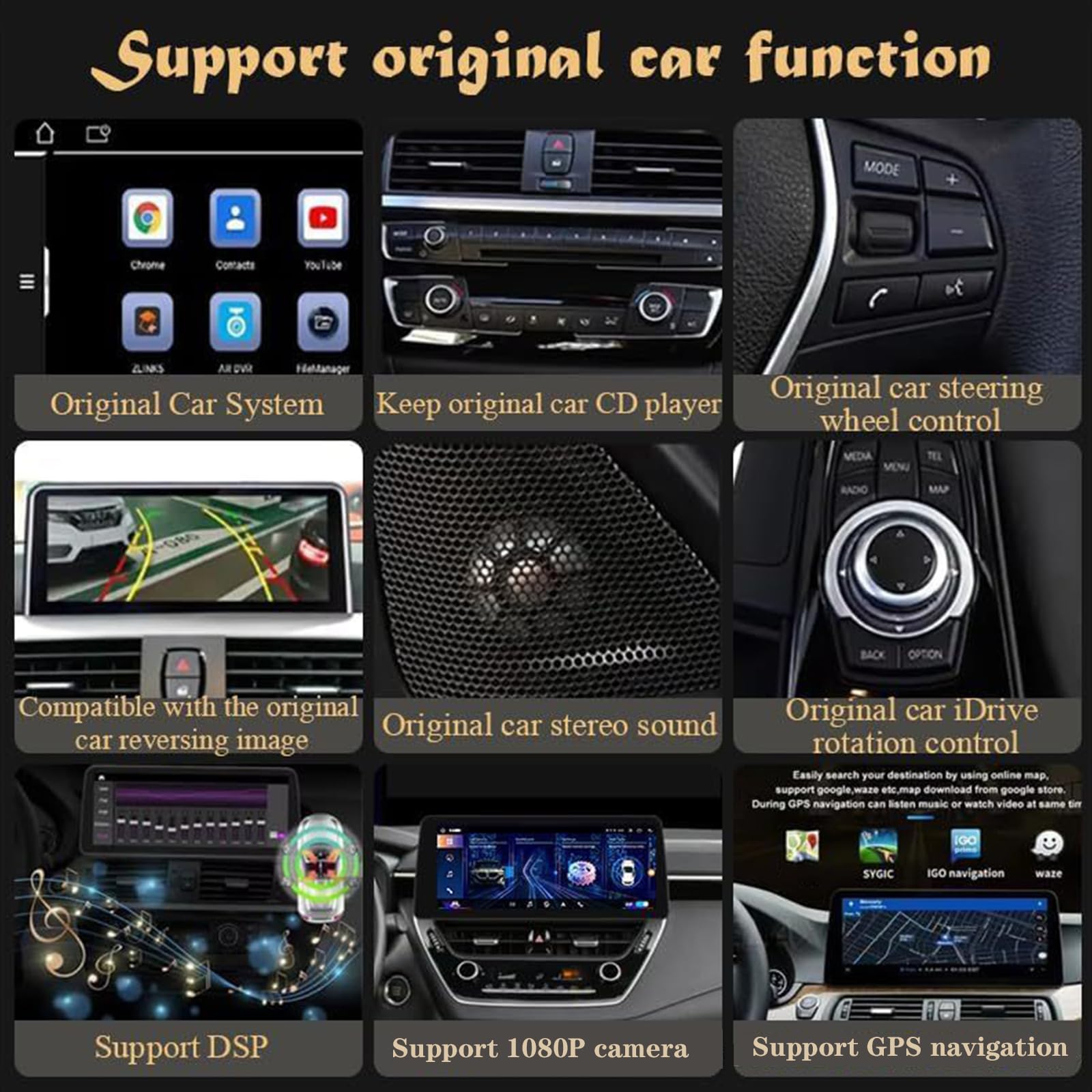 Radio samochodowe stereo Android 15 dla Hyun-dai Sonata 8 2010-2015 CarPlay Android Auto 12,3-calowy ekran dotykowy QLED Nawigacja GPS DSP Bluetooth 5.0 WiFi FM/RDS SWC Kamera AHD(Color:8core 6+128G)