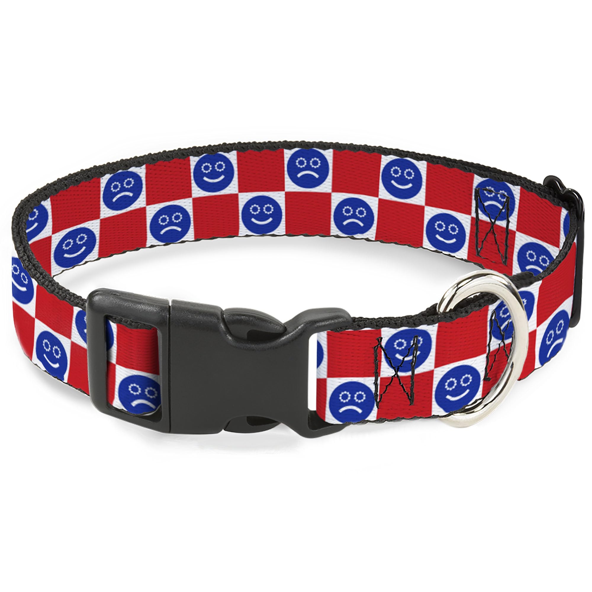 Collier pour chien motif smiley pour des balades colorées en ville