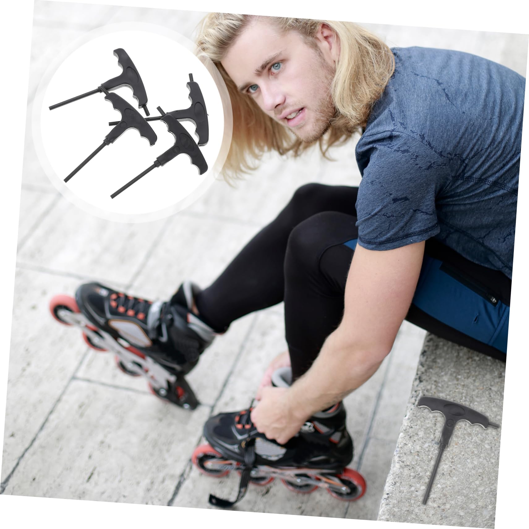 Gogogmee Adjustable Ice Skates Tool Skate Wheel Bearing Removal Tool Roller Wrench Skating Shoes Accessories Ice Wrench