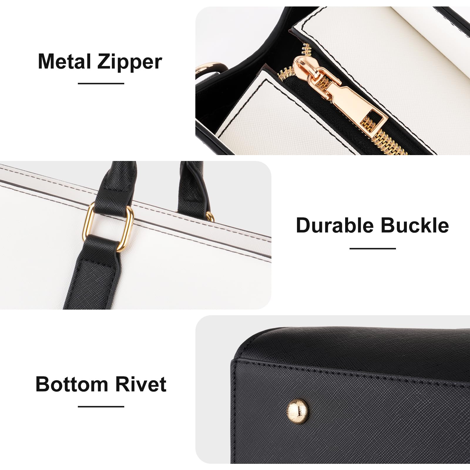 MOSISO Bolso Tote Laptop para Mujer, Gran Capacidad Bolso Hombro, Maletín Trabajo para Negocios Profesores y Oficinas