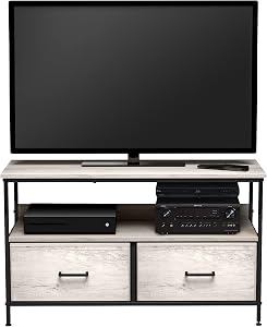 Sorbus TV Stand Dresser with 2 Drawers - Television Riser Chest with Storage - Bedroom, Living Room, Closet, & Dorm Furniture