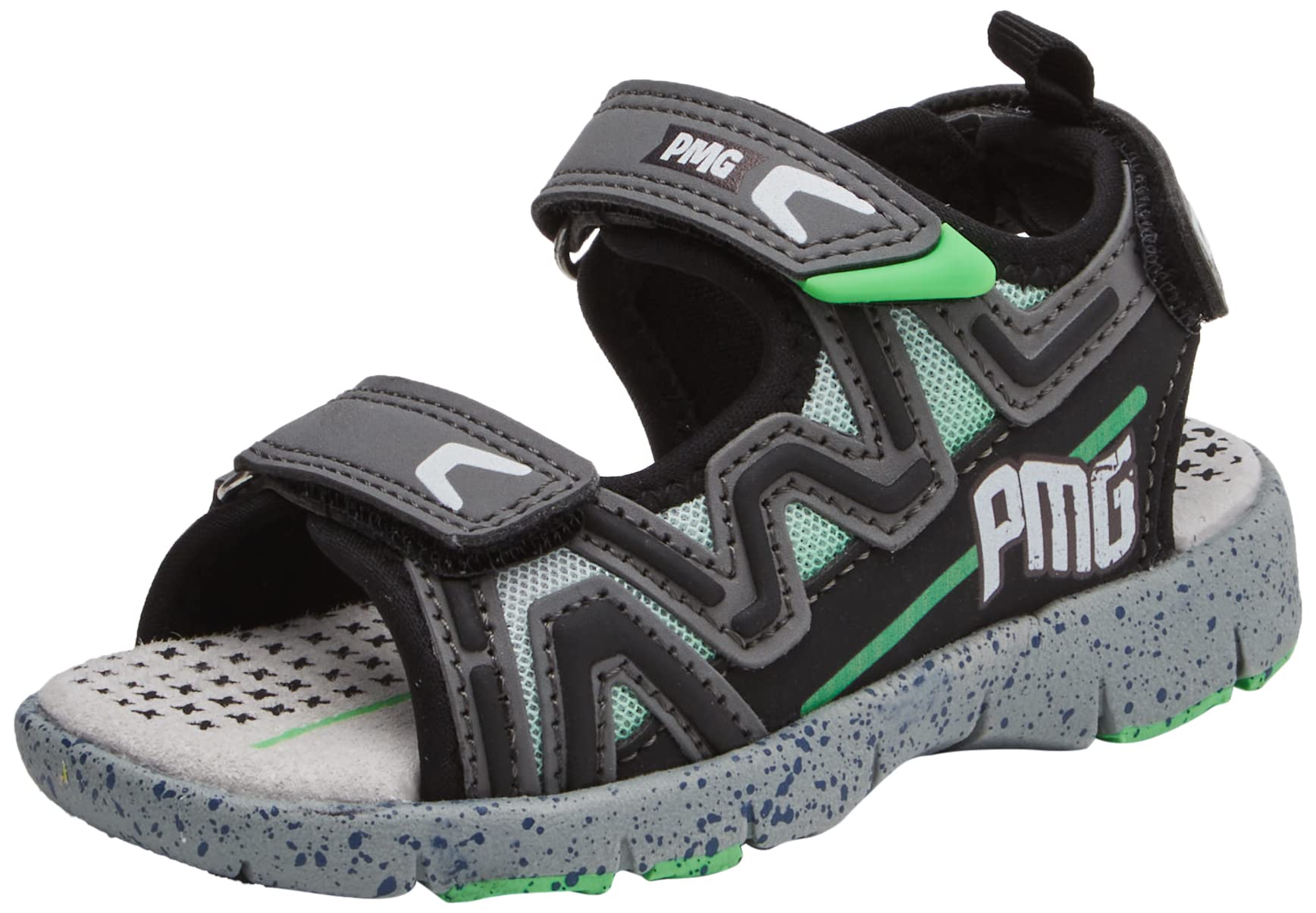 PrimigiKids Boy's 39717 (Toddler/Little Kid) Grey/Black/Green EU 27 (US 10 Toddler) M