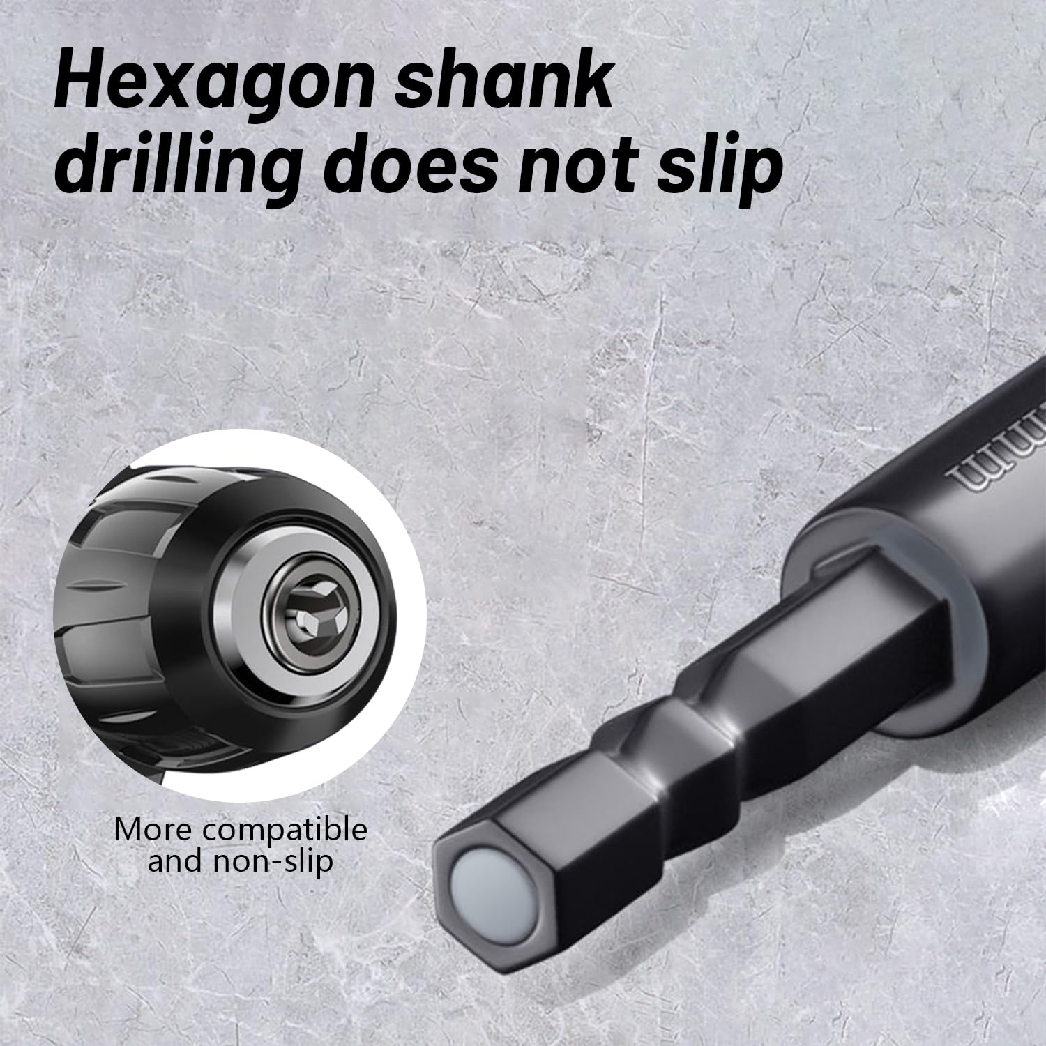 5 Pcs 6mm Diamond Drill Bits Kit, Hex Shank Diamond Dry Drill Bits Sets - Image 3