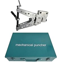 Manual Sheet Metal Hole Punch Kit - Steel & Aluminum Plate Punching Tool for Flat & Angle Steel, Copper & Stainless Steel