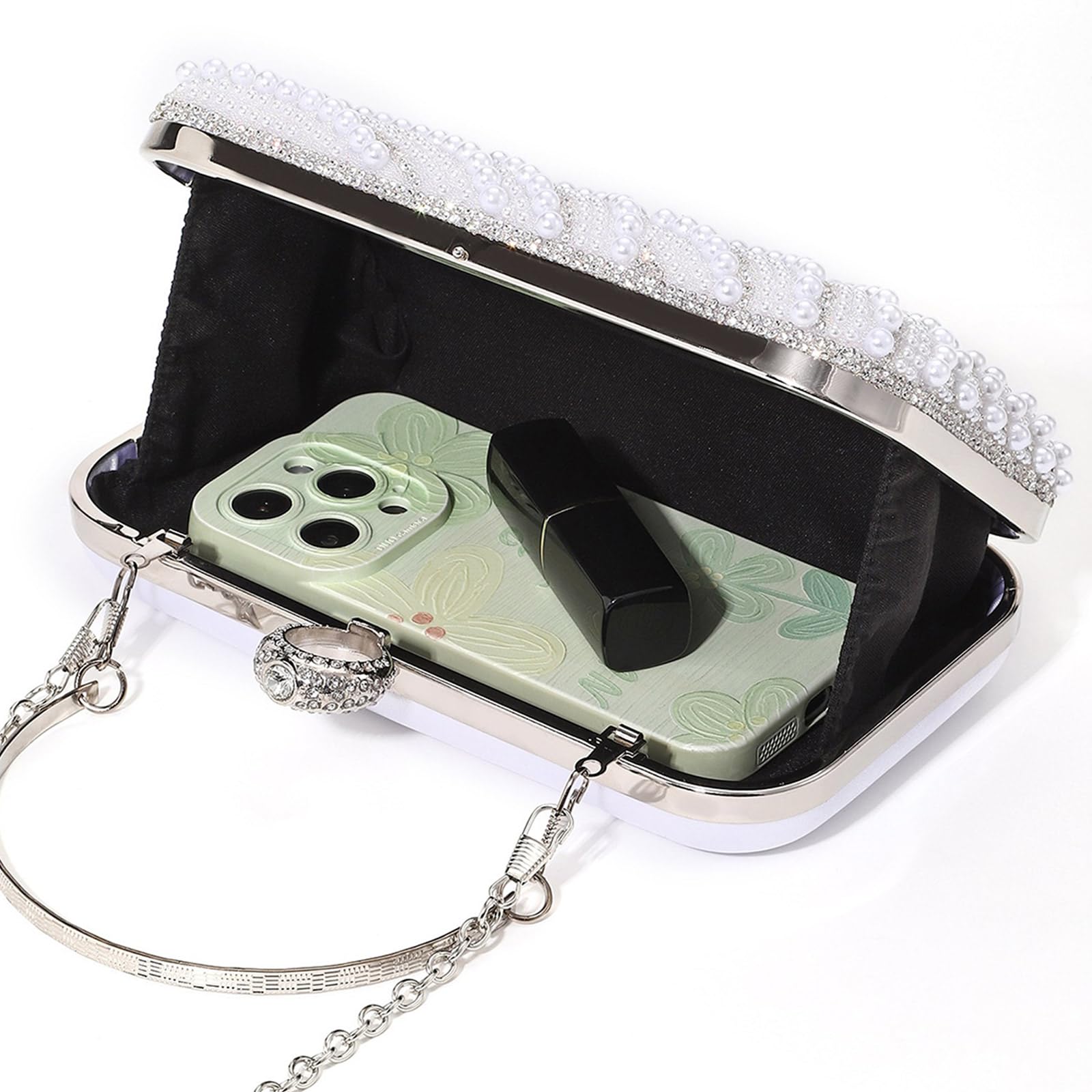 Borsa da sposa Borsa da con perline Borsa a catena