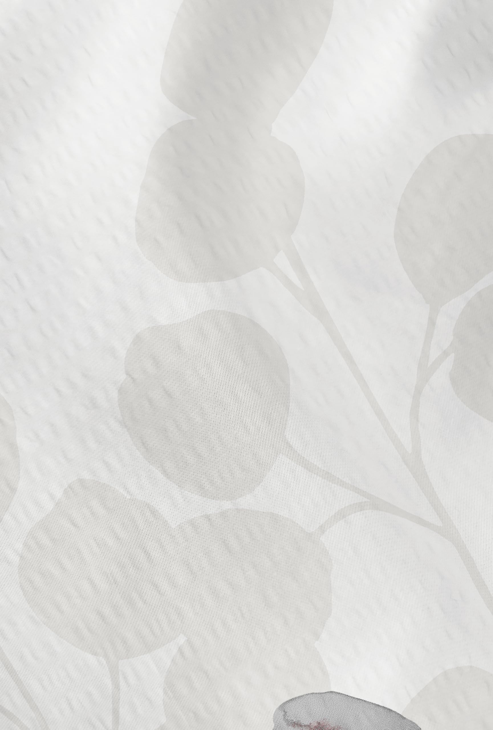 biberna Premium Seersucker Bettwäsche 135x200 cm | 2-teilig mit Kissenbezug 80x80 cm | 100% Baumwolle | kühlend, bügelfrei | Reißverschluss | Sommerbettwäsche | Stilisierte Pflanze | Modell 0026722