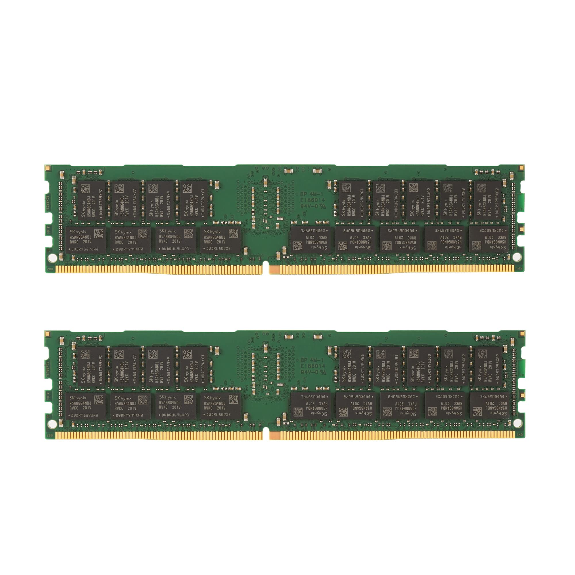 PC4-21300 32GB×2枚 合計64GB ECC Registered Crucial Technology 32GB DDR4 PC4-21300 2666MHz RDIMM, Dual