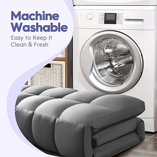 Miniatura 7 de ABENE Cubrecolchón individual XL para aliviar el dolor de espalda, funda de colchón extra gruesa, funda protectora de colchón suave con bolsillo