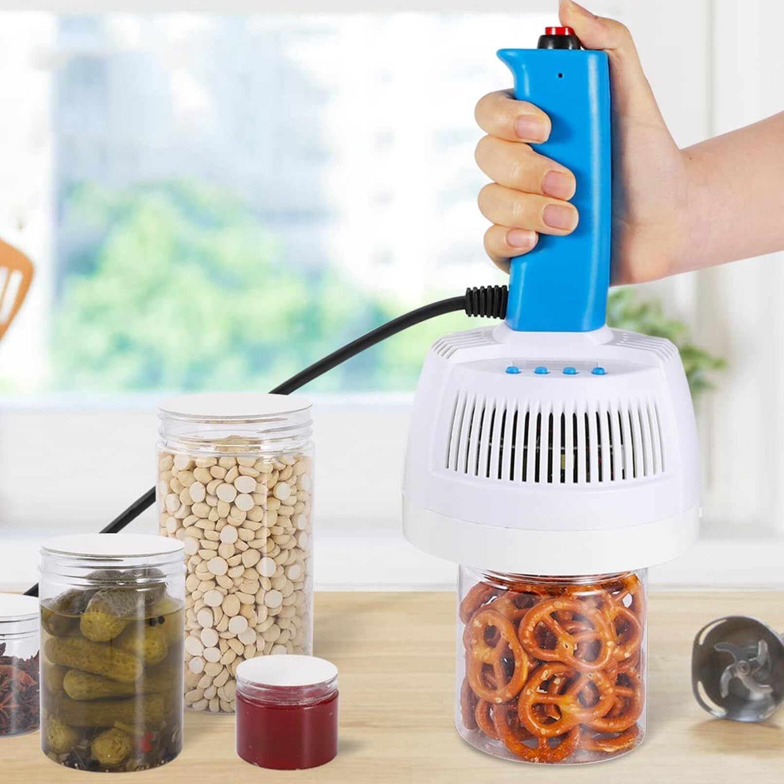 Scelleuse de bouteilles à induction manuelle avec puissance réglable bouteilles en plastique et en verre de 20 à 100 mm