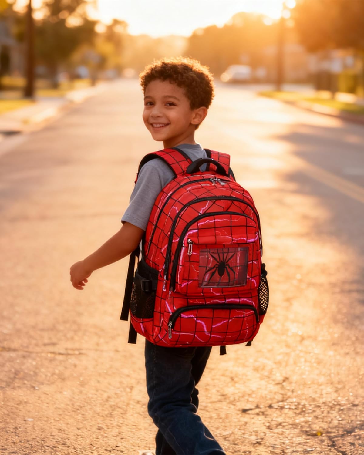 Kids Backpacks Boys School Bookbag for Elementary Kindergarten Preschool Mochila Para Niños 4 5 6 7 8 9 10 11 12