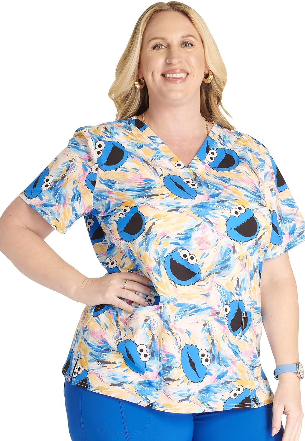 Tooniforms Nurse Gifts Women Scrubs Top V-Neck TF738